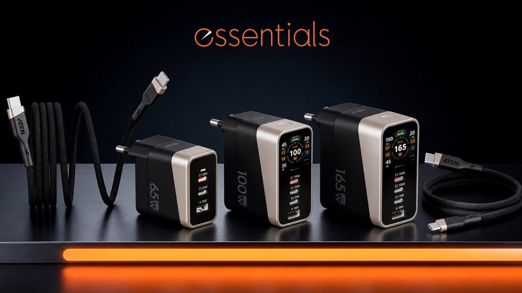에이텐 ATEN essentials GaN 충전기 3종